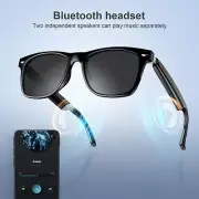 Smart Glasses Polarized Sunglass Audio Mic Speakers Bluetooth Call Remote Camera