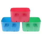 Home Rectangle Wall Hanging Planters Railing Flower PP Plastic Pots Baskets