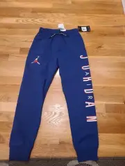 NIKE AIR JORDAN CUFFED SWEATPANT BLUE 953651-U1A SIZE MED
