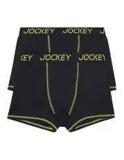 [Jockey] Performance Active Trunk Cotton 2 Pack in Black