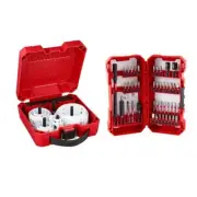 Milwaukee HOLE DOZER Hole Saw Set + SHOCKWAVE Impact Driver Bit Set (65-Piece)