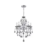Davie Clasic Hanging Chandelier Lamp Light Chrome Smoke Small