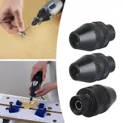Keyless Chuck 3Pcs Quick Change for Dremel Rotary Tool Drill Universal Accessory