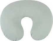 Organic Cotton Nursing Pillow Cover Soft Breathable Jersey Cotton Feeding Pillow Slipcover Fits Standard Infant Nursing Pillow or Positioner for Baby Boy and Girl, Sage