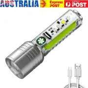 XHP50 LED Torch Light 500mAh 800LM Handheld Lamp Type-C USB Rechargeable 6 Modes