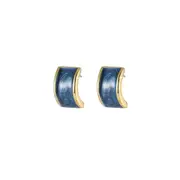 Elegant Geometric Halo Blue Vintage Stud Earrings Fashion Jewelry for Women