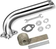 Exhaust Pipe Header for CT200u Coleman BT200X CT200U-EX KT196 Mini Bike Go Kart