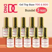 DC Top Coat 700 & Base 800 (0.5 oz) Bundle 5 pairs