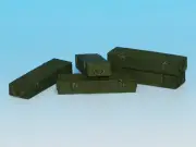 7,5cm KwK42 AMMO BOXES/CASES/CRATES for PANTHER and PZ.KPFW IV #E013 1/35 EUREKA
