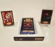 Hazbin Hotel Trading Card Collector Lot - Booster Pack, Pin Set, Alastor Promo++