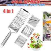 Multi-Purpose Vegetable Slicer,Stainless Steel Shredder Cutter Grater 4 in 1