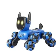 Robot Dog - Interactive Robot Dog Toy | Remote-Controlled Dancing & Walking Pet, Education al 8-Wheel Electric Puppy Toy for Kids Fun and Birthday