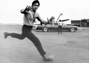 John Travolta & Brooke Shilds sighted at Teterboro Airport i - 1981 Old Photo