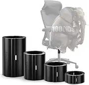 Sytopia Fix Sinking Office Chairs, 4 Pieces Clamps Chair Height Extenders, Stop Gas Cylinder Sliding Down, No Tools required, up to 5 Inches, Heavy Duty 1000 lbs Fit for 95% Swivel Cylinder Piston