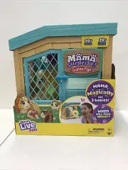 Mama Surprise Interactive Mama Guinea Pig w/Hutch & 3 Babies New NRFB Moose