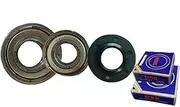 25 * 50.55 * 10 * 12 Water Seal ，Compatible for Daewoo Mini Wall Mount Drum Washing Machine with Bearings（6202 6203） Oil Seal Sealing Ring Parts(1Set)