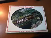 COKE COCA COLA 1997 GLASS SUNCATCHER COVERED BRIDGE NEW