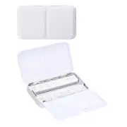 Empty Palette Metal Watercolor Tin 14pcs Half Pans Paint Case Style 1 White
