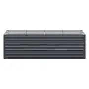 Garden Bed 240x80x77cm Planter Box Raised Container Galvanised Herb