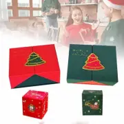 Square Christmas Money Box Money Roll Pull Out Cash Box Gift Children V8D8