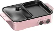 Household Electric Oven, Multifunctional Electric Baking Tray, Small Mini Student Pot, Dormitory Barbecue Machine, Non Stick Barbecue Rack,B