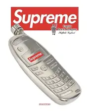 SUPREME BURNER PHONE PEWTER 3 OZ FLASK • 4.75”x2”x.5” • CROSS-POSTED • FIRM $