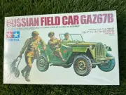 WWII TAMIYA 1/35 MM 35021-600 RUSSIAN FIELD CAR GAZ67B WITH CREW OF 3