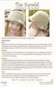 Pick Up Sticks KNITTING PATTERN Kendal Felted Hat Baby - Adult