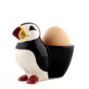 Quail Ceramics Egg Cup With Puffin.
