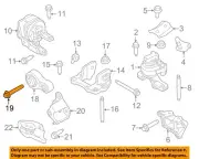 FORD OEM 10-15 Edge Engine Engine Trans Mounting-Torque Arm Bolt W706674S439 (for: Ford)