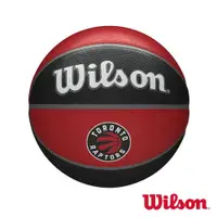 在飛比找PChome24h購物優惠-WILSON NBA隊徽系列 21 暴龍 橡膠 籃球 7號