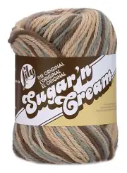 Lily Sugar'n Cream Yarn - Ombres-Earth (Pack of 6 Skein)