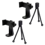 Universal Smartphone Tripod Holder Mount Adapter Set, with Adjustable Clamp