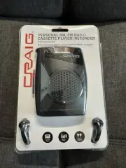 CRAIG CS 2304 Personal AM/FM Radio Cassette Player/Recorder with Earphones