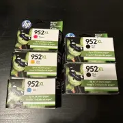 5 Pack Oem HP 952XL Black Color Ink Set Pack 952 XL Cyan Yellow Magenta 2023