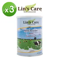 在飛比找momo購物網優惠-【Lin’s Care】紐西蘭高優質初乳奶粉450gX3罐