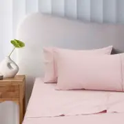 Accessorize Bedroom Collection Bamboo Cotton Sheet Set Blush