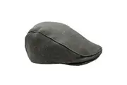 DENTS Tweed Flat Cap Wool Ivy Hat Driving Cabbie Quilted - Hunter Green