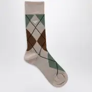 Albino socks with Argyle pattern