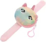 Abaodam Unicorn Slap Bracelet Multi Functional Cartoon Pouch for Soft Zipper Coin Purse for Jungle Theme Parties Comfortable Design Versatile Use