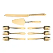 Splayd Cake Knife & Server Set - Gold Mirror