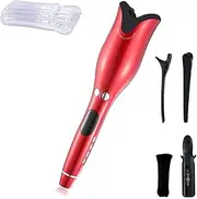Automatic Curling Iron Hair Curler Wand Curl 1 Inch Rotating Magic Hair Curling Iron Salon Tools Titanium Ceramic Hair Curlers Rednobox
