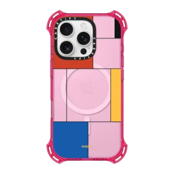 iPhone 16 Pro Bounce Case MagSafe Compatible Mondrianesque by Poketo