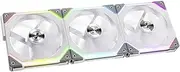 Lian Li UNI Fan SL120 3 Pack White - with Controller (ARGB 120mm LED PWM Daisy-Chain) 12UF3W