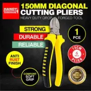 Side Cutter Diagonal Cutting Plier Strong Durable Anti-Rust Soft Grip Tool 15CM