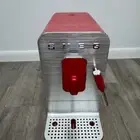 Smeg Automatic Espresso Coffee Machine with Steam Wand Red Silver