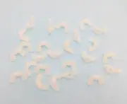 25 Pack 1/4-20 Nylon Wing Nuts - Off White(Natural Nylon Finish) NWN-1420-W