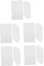 KALLORY 5sets Small Index Cards Flash Cards Memo Pads Scratch Pads Multifunctional Notepad for Teachers Students 100pcs*5