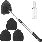 Windshield Cleaning Tool, Car Window Cleaning Tool, Windshield Cleaning Tool with Spray Bottle - Car Window Cleaning Supplies Washing Kit,