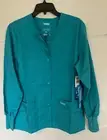 Landau Essentials Women's Snap Front Scrub Jacket M133133 SIZE M MEDIUM NEW